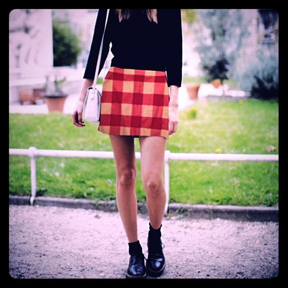 NWT J. Crew buffalo plaid checkered mini skirt 3 - Picture 3 of 8